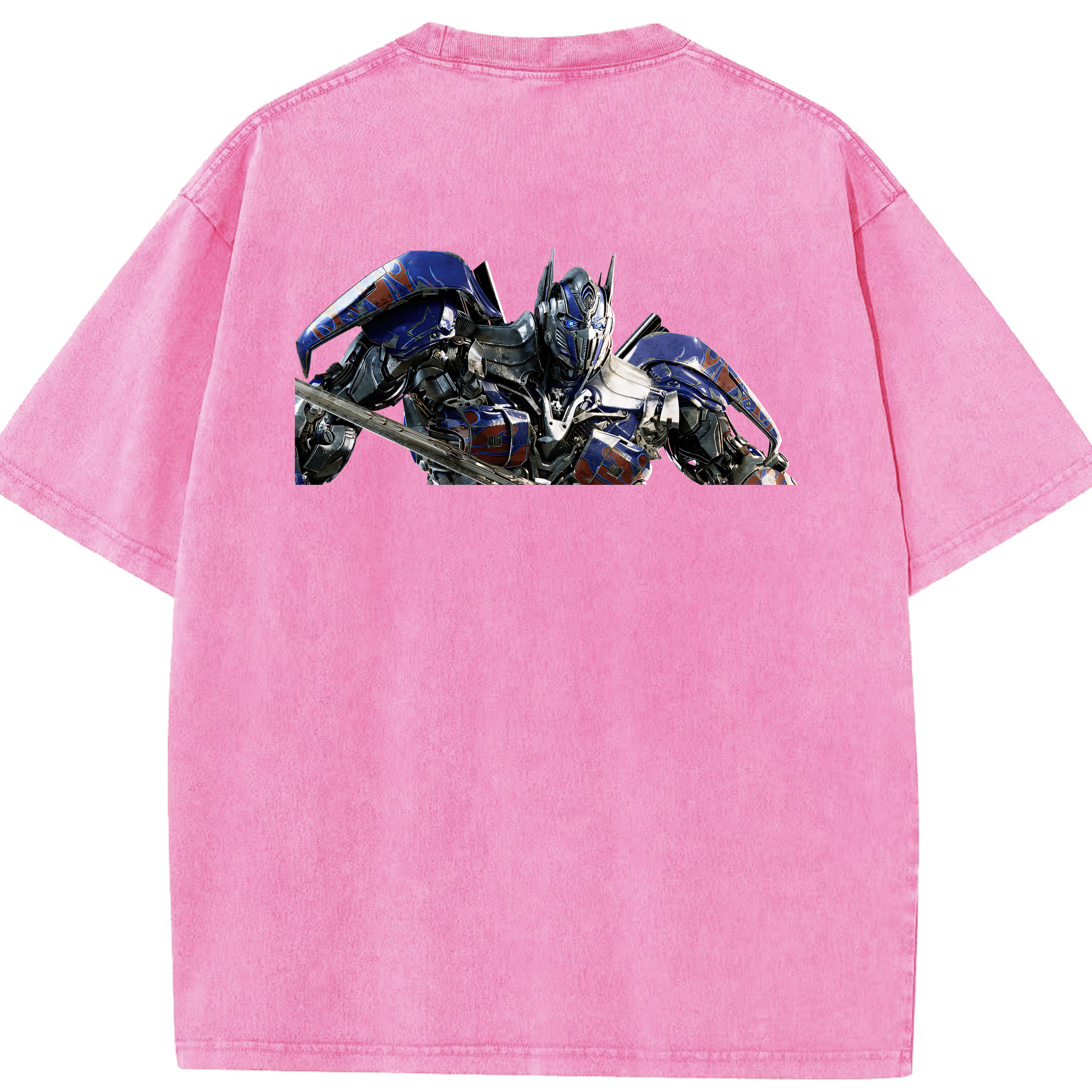 （画像用） Transformers トランスフォーマー 綿100% ヴィンテージ風 半袖Tシャツ（背面プリント）